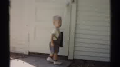 Disneyland California (1959): Recording Of Two Children Playing Outside Of A House