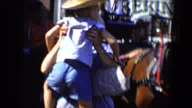 That's not a rodeo, kiddo, just Mom's creative parenting style!