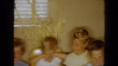 Disneyland California (1959): Four Kids Are Sitting Together At A Table In The