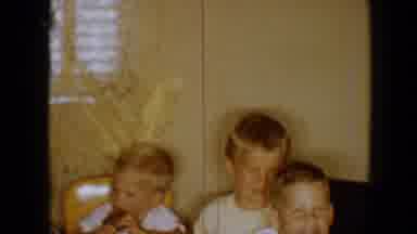 Disneyland California (1959): Brothers And Sisters Sit Together At A Table With