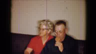 Disneyland California (1959): Several Elderly People Talking In A Room While Old
