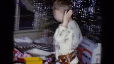 Disneyland California (1959): Two Small Boys Wearing Pajamas And Gun Holsters