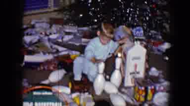 Disneyland California (1959): Small Boy Opening His Christmas Presents Around The