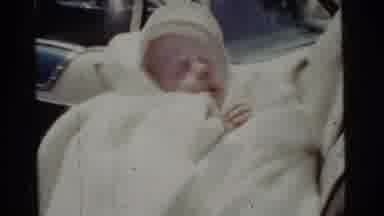 Gary Indiana USA-1961: Proud Parents Finally Bring Home Their Little Bundle Of