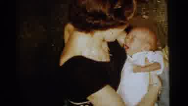 Gary Indiana USA (1961): Woman With Her Baby In The Living Room Of Her Residence