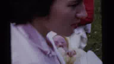Gary Indiana USA (1961): Mom Presenting His New Born Son To A Group