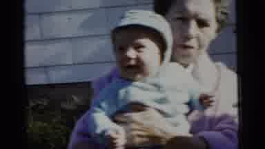 Gary Indiana USA (1961): Older Relatives Holding Small Babies In Bonnets