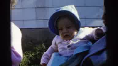 Gary Indiana USA (1961): Twin Babies Being Held By Grandparents Super Cute