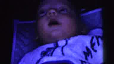 Gary Indiana USA (1961): A Little Baby Laying Down On A Mattress Wiggling Around