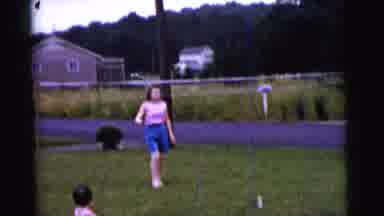 Gary Indiana USA (1961): Men And Women Playing Badminton Outside On A Nice Bright