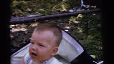 Gary Indiana USA (1961): Mother And Son Enjoy A Nice Day Outside