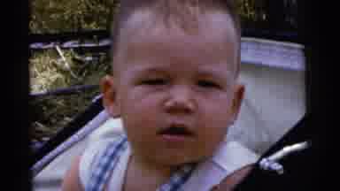 Gary Indiana USA (1961): Mother Sees Baby In The Baby Carriage