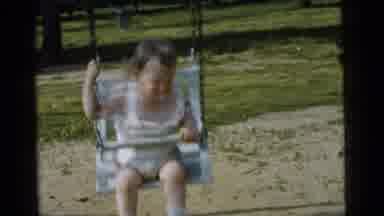 Gary Indiana USA (1961): Happy Baby On Swinging