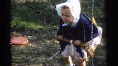 Gary Indiana USA (1961): Two Babies Are Dressed Up And The Little Girl Does Not