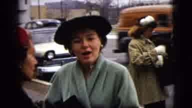 Moline Illinois USA (1962): Woman Starts Spinning After Seeing Unidentifiable