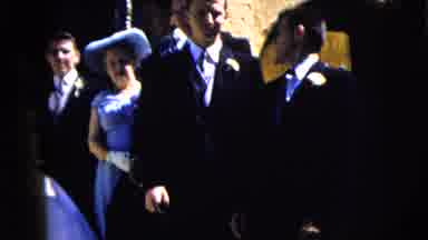 Moline Illinois USA (1962): Family Gathering Around Wedding Event In Full Costumed