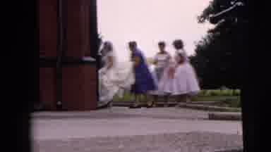 Moline Illinois USA (1962): Women Accompany The Bride At A Wedding With All The