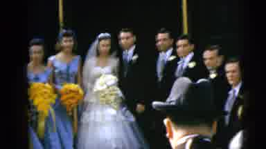 Moline Illinois USA (1962): Posing For The Wedding Photo And Throwing Rice