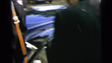 Moline Illinois USA (1962): Bride And Groom Getting In Car As They Are Being
