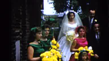 Moline Illinois USA (1962): Bridal Party Posing For A Picture