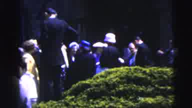 Moline Illinois USA (1962): A Crowd Of People Wearing Dress Clothes Gather