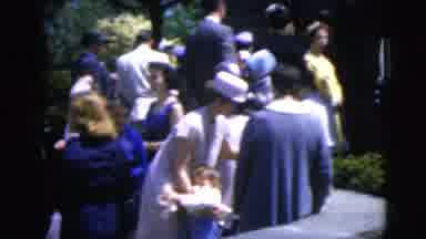 Moline Illinois USA (1962): Wedding Vintage Church Suits Women Children