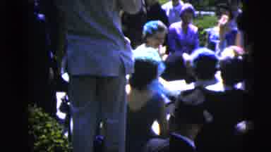 Moline Illinois USA (1962): People Accompany The Wedding Of A Loved One On A Sunny