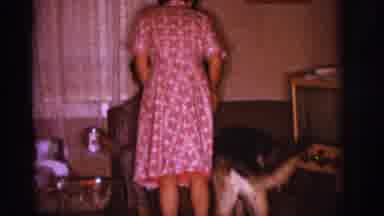 Clarkdale Arizona (1966): Man And Woman Sit On A Small Couch Next To A Television