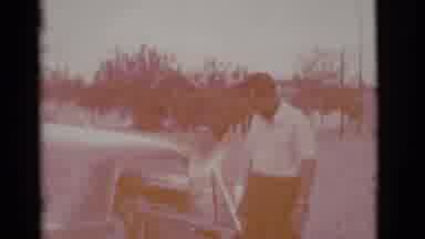 Clarkdale Arizona (1966): Man In White Shirt Walking Towards A Car Door To Get In