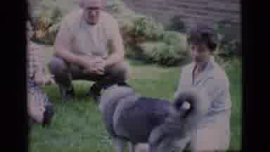 Clarkdale Arizona (1966): Two Ladies And A Man Sitting Outside On The Grass