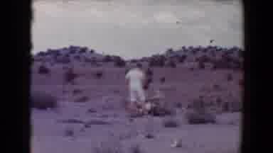 Flagstaff Arizona USA (1967): Father And Son Spend Fun, Quality Time In The Desert