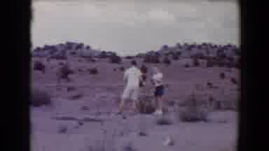 Flagstaff Arizona USA (1967): Boys Collecting Rocks