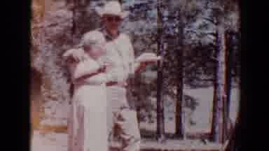 Flagstaff Arizona USA (1967): People Placing Food On Picnic Table On A Bright