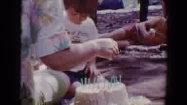 Flagstaff Arizona USA (1967): A Family Appears To Be Having A Picnic Celebrating A