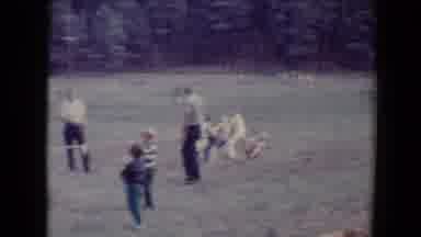 Flagstaff Arizona USA (1967): Two Teams Of Young Kids In A Epic Tug Of War Game In