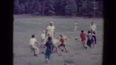 Flagstaff Arizona USA (1967): Two Teams Of Children Playing A Epic Game Of Tug Of