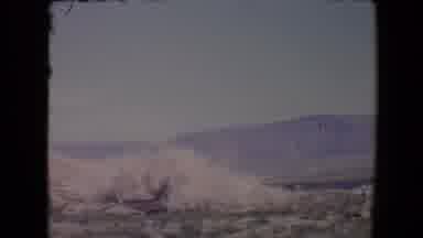 Flagstaff Arizona USA (1967): Big Smoke Cloud Arises Above House In The Distant