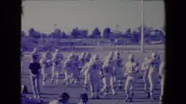 Tucson Arizona USA (1967): Football Players Coming Onto The Field For A Football