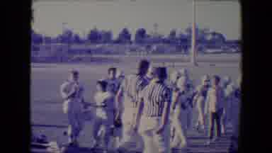 Tucson Arizona USA (1967): Boys Who Are Wearing White Jerseys Are Playing A