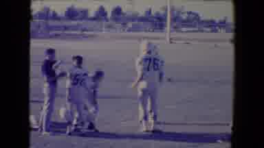 Tucson Arizona USA (1967): Happy People In White Playing American Football On A