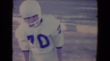 Tucson Arizona USA (1967): A Boy Dressed In A Football Uniform Standing On The