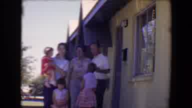 Tucson Arizona USA (1967): Family Posing For An Outdoor Photo