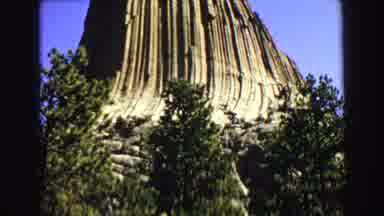 Yellowstone Wyoming USA (1967): A Pan Of Devils Tower