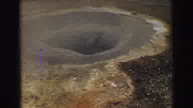 Yellowstone Wyoming USA (1967): Deer Grazing Near A Volcano Or An Open Hole In The