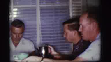 Cottonwood Arizona (1968): A Few Guys Having Breakfast At The Table One Is Passing