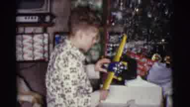 Cottonwood Arizona (1968): Children Gathered By Christmas Tree On Christmas Day