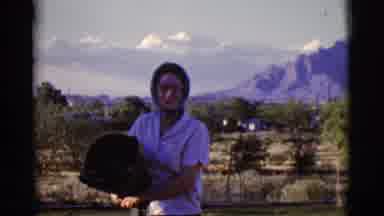 Cottonwood Arizona (1968): Woman Conversing In The Beautiful Mountainside