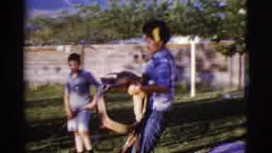 Cottonwood Arizona (1968): Getting Ready To Saddle A Horse