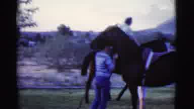 Cottonwood Arizona (1968): Two Woman Preparing To Go Horseback Riding In A