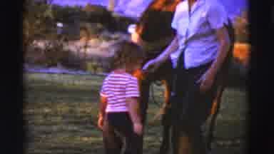 Cottonwood Arizona (1968): A Small Child Walks Indecisively Forward Then Back To A